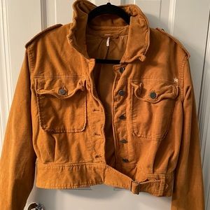 Free People jacket tan corduroy